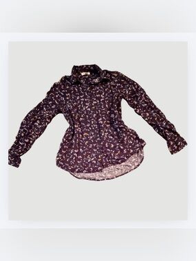 beachlunchlounge Women’s Floral Button Down Shirt, Size Small